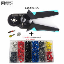 Load image into Gallery viewer, Tubular Terminal Crimping Tools HSC8 6-4A Pliers For 0.06-10mm2 28-7awg Terminals High Precision Electrical Pliers Clamp Sets