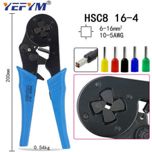 Load image into Gallery viewer, YE 16-6 0.08-16mm2 Crimping Tools Pliers Electrical Tubular Terminals Box Mini Clamp HSC8 10S/6-6/16-4 Self-Adjusting Set
