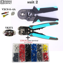 Load image into Gallery viewer, Tubular Terminal Crimping Tools HSC8 6-4A Pliers For 0.06-10mm2 28-7awg Terminals High Precision Electrical Pliers Clamp Sets