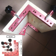 Load image into Gallery viewer, 2 pc 90 Degrees L-Shaped Auxiliary Fixture Splicing board Positioning Panel Fixed clip Carpenter's Square Ruler Woodworking tool
