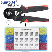Load image into Gallery viewer, Ferrule Crimping Tool Kit - Sopoby Ferrule Crimper Plier 0.08-16mm2 /1200pcs Wire Ferrules Crimp Wire Ends Terminal
