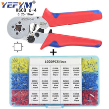Load image into Gallery viewer, Ferrule Crimping Tool Kit - Sopoby Ferrule Crimper Plier 0.08-16mm2 /1200pcs Wire Ferrules Crimp Wire Ends Terminal

