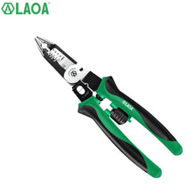 Load image into Gallery viewer, LAOA Multifunctional Electrician Pliers Long Nose Pliers Wire Stripper Cable Cutter Terminal Crimping Hand Tools
