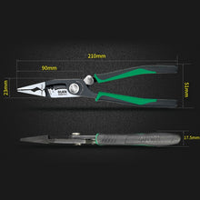 Load image into Gallery viewer, LAOA Multifunctional Electrician Pliers Long Nose Pliers Wire Stripper Cable Cutter Terminal Crimping Hand Tools
