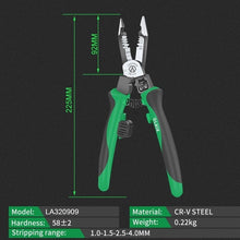Load image into Gallery viewer, LAOA Multifunctional Electrician Pliers Long Nose Pliers Wire Stripper Cable Cutter Terminal Crimping Hand Tools
