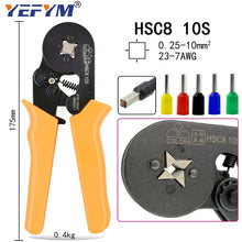Load image into Gallery viewer, YE 16-6 0.08-16mm2 Crimping Tools Pliers Electrical Tubular Terminals Box Mini Clamp HSC8 10S/6-6/16-4 Self-Adjusting  Set
