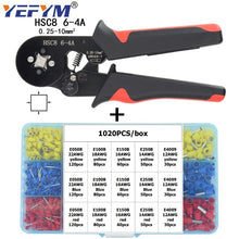 Load image into Gallery viewer, YE 16-6 0.08-16mm2 Crimping Tools Pliers Electrical Tubular Terminals Box Mini Clamp HSC8 10S/6-6/16-4 Self-Adjusting  Set
