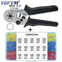 Load image into Gallery viewer, YE 16-6 0.08-16mm2 Crimping Tools Pliers Electrical Tubular Terminals Box Mini Clamp HSC8 10S/6-6/16-4 Self-Adjusting  Set
