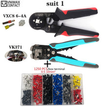 Load image into Gallery viewer, Tubular Terminal Crimping Tools HSC8 6-4A Pliers For 0.06-10mm2 28-7awg Terminals High Precision Electrical Pliers Clamp Sets
